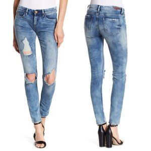 Blanknyc Denim Destructed Skinny Jeans Sz 27